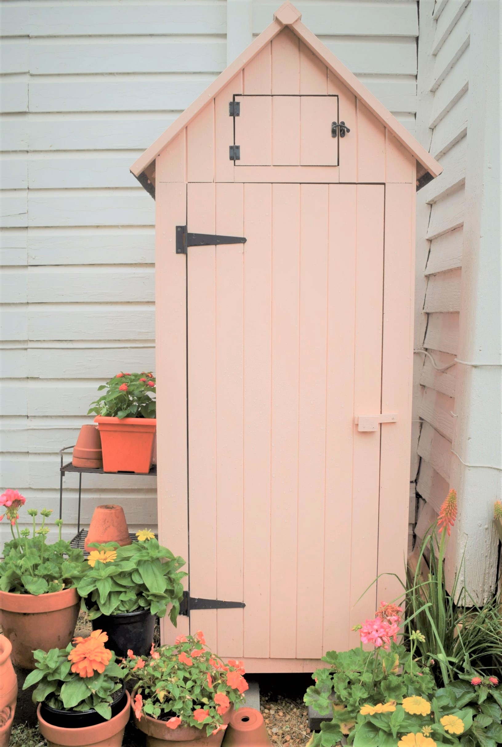 seasonal southern slow lifestyle pink garden shed