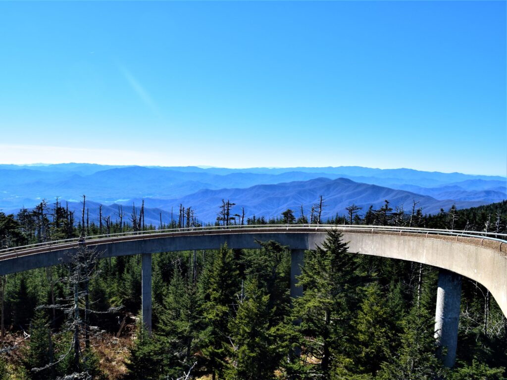 Smoky Mountain Fall Driving tour, clingmans dome, national park