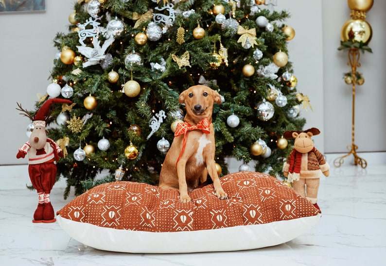 ultimate holiday give guide slow living christmas mudcloth pet bed