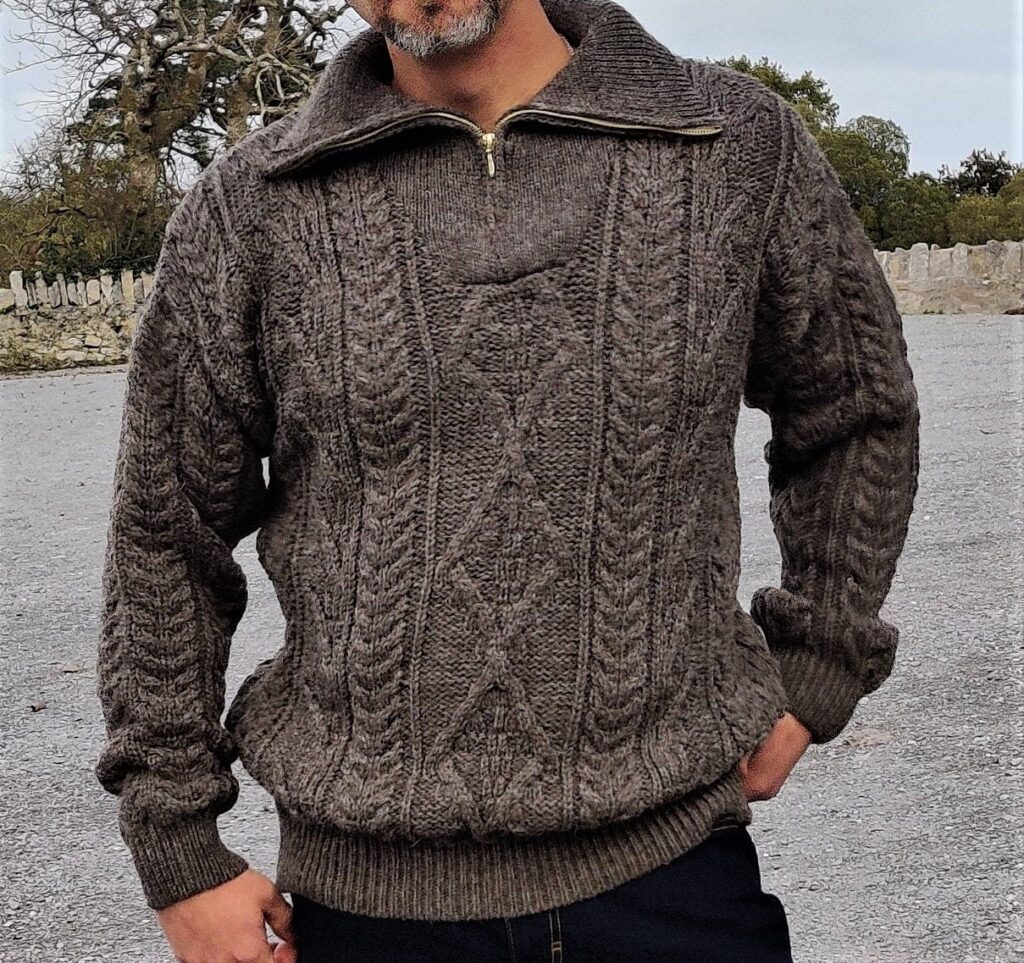 ultimate holiday give guide slow living christmas sweater hand knit irish organic gray