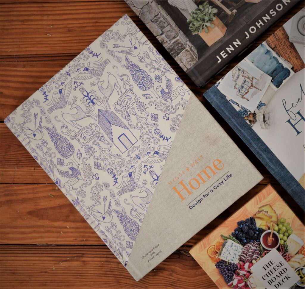 cozy winter reading list, hygge and west home book