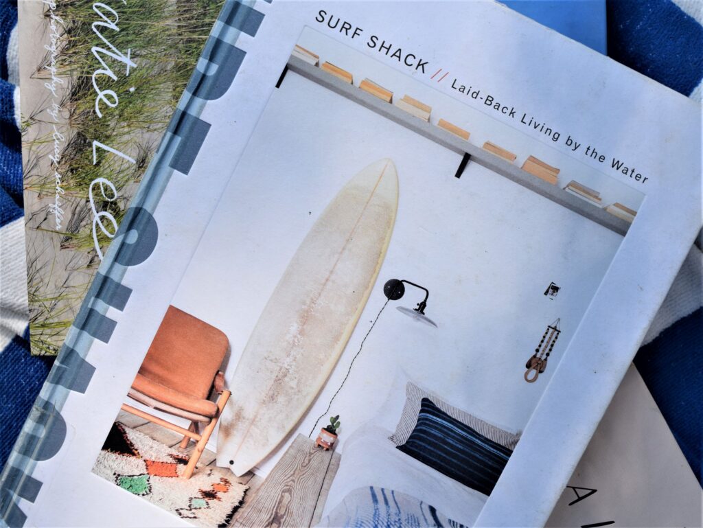 summer reads book list, surfing, coastal lifestyle, surf shack, surf board
