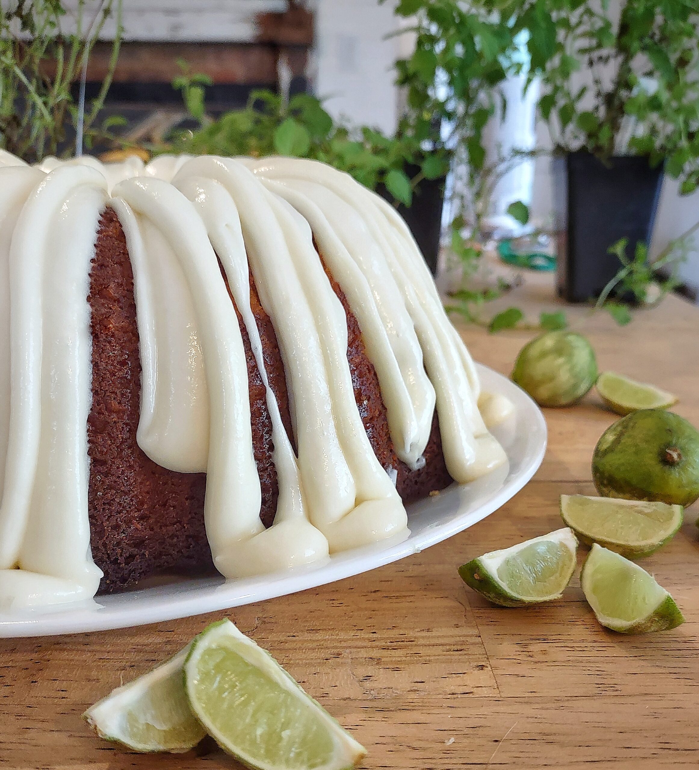 Key Lime Pound Cake with Cream Cheese Drizzle