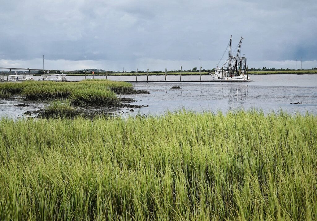 shrimp boat on the georgia coast